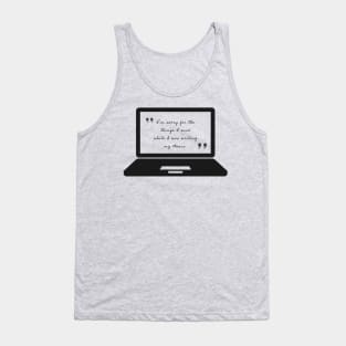 Writing my thesis Tank Top